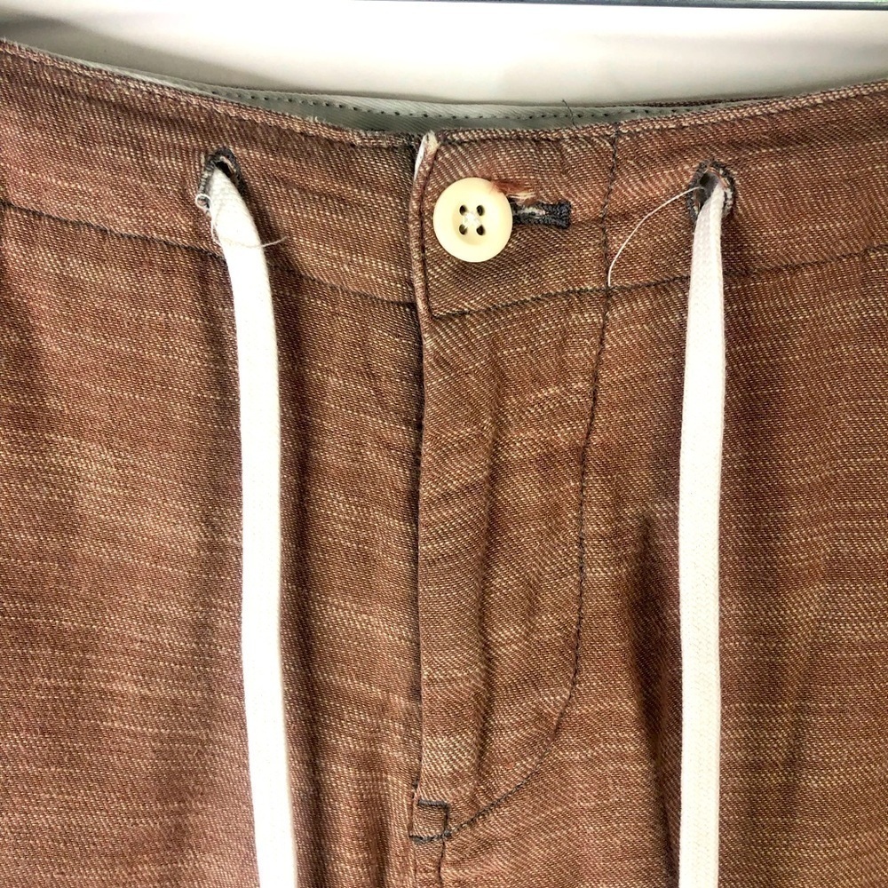 Express Brown Drawstring Shorts Size 30 - image 2